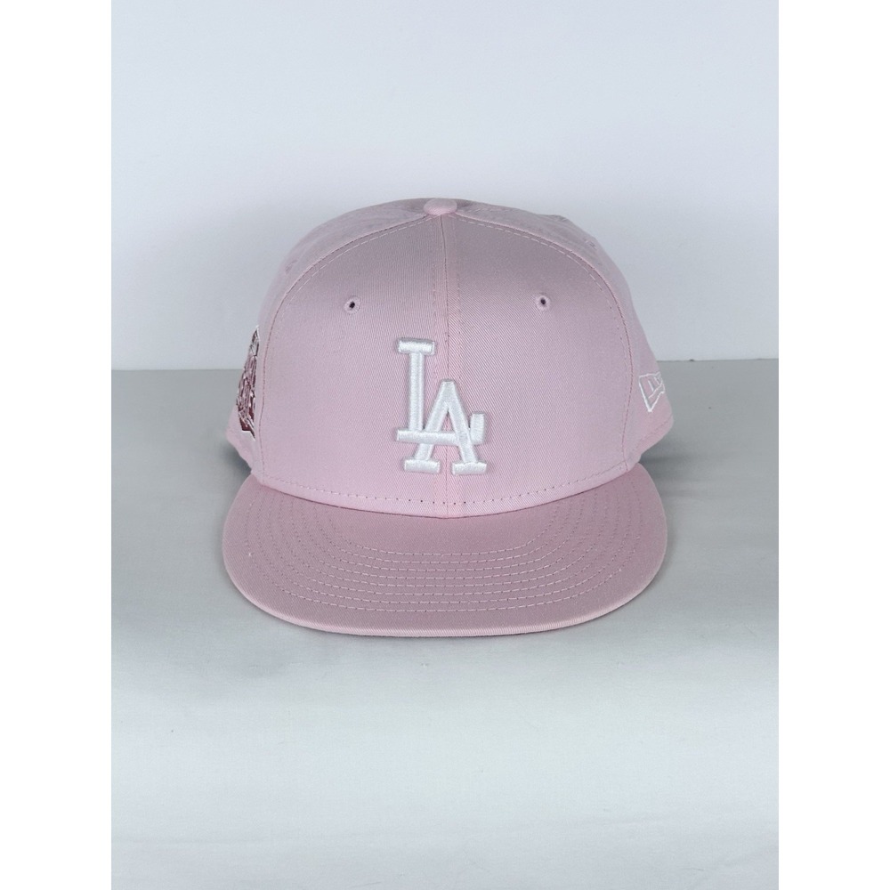 Los Angeles Dodgers 2020 World Series New Era 59FIFTY Fitted Hat Size 7 1/2 Pink
